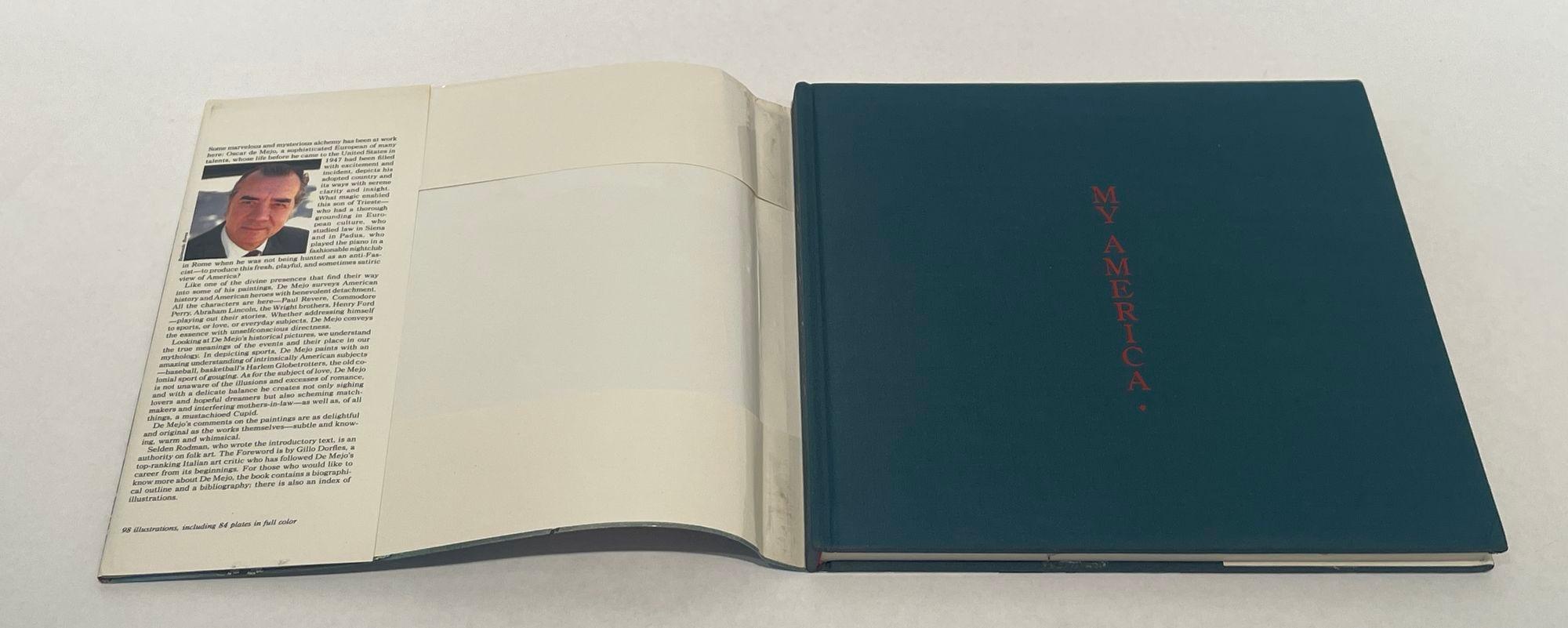 20th Century My America: Paintings and Comments by Oscar De Mejo 1983 Hardcover For Sale