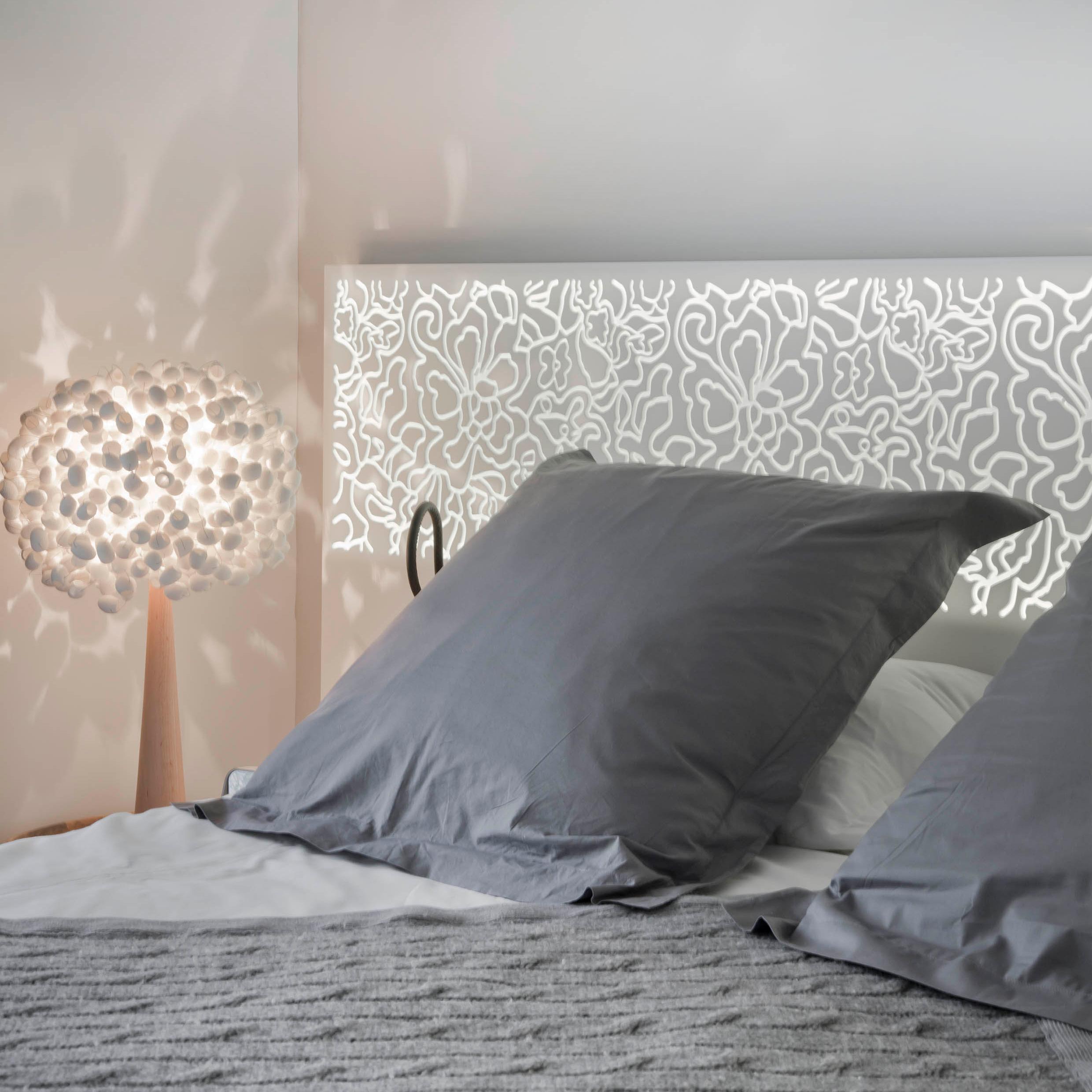 Hand-Crafted My Chrysalis by Ango – Handcrafted Silk Cocoon Table Lamp with Wood Base For Sale