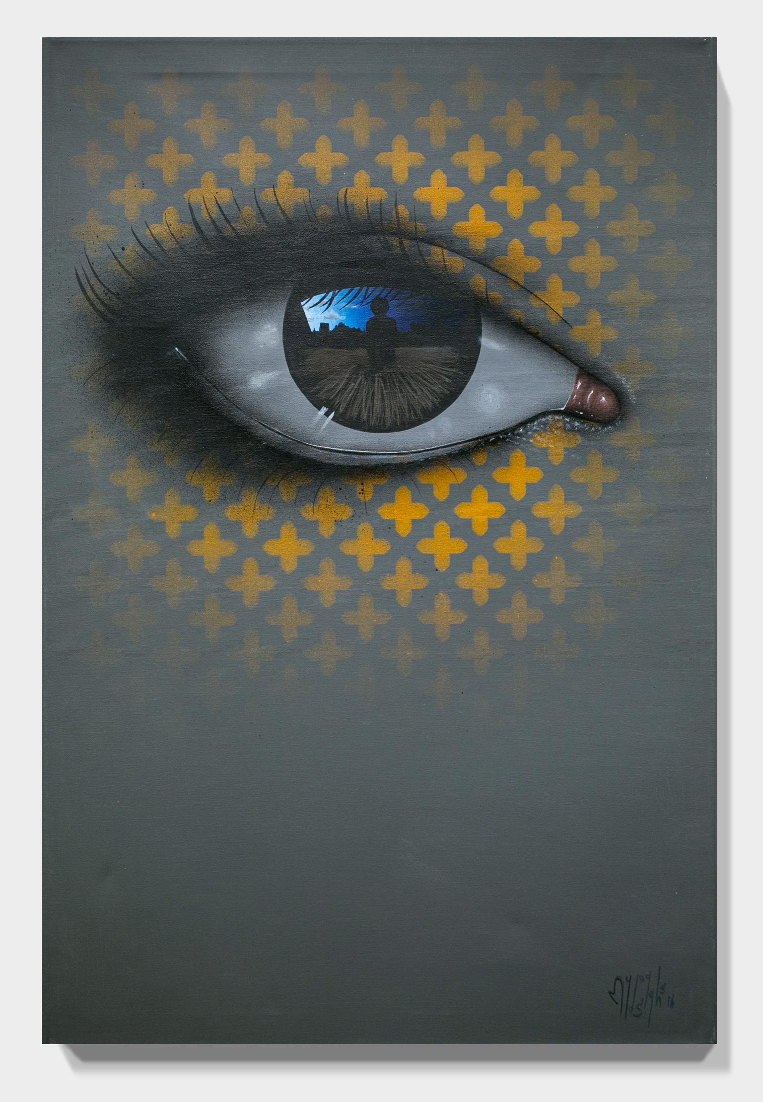 spray paint eye