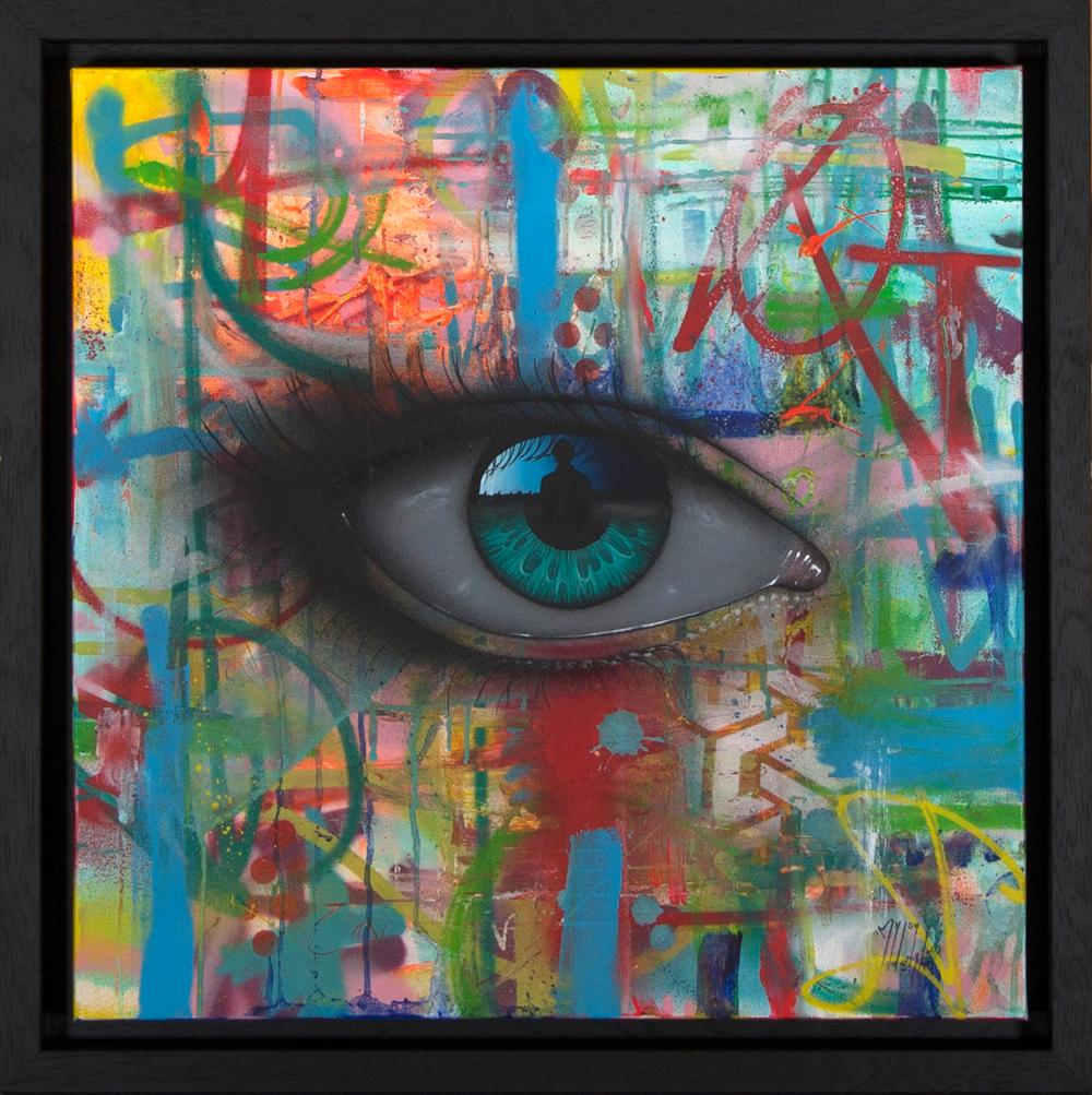 My Dog Sighs Abstract Painting - Once more with feeling