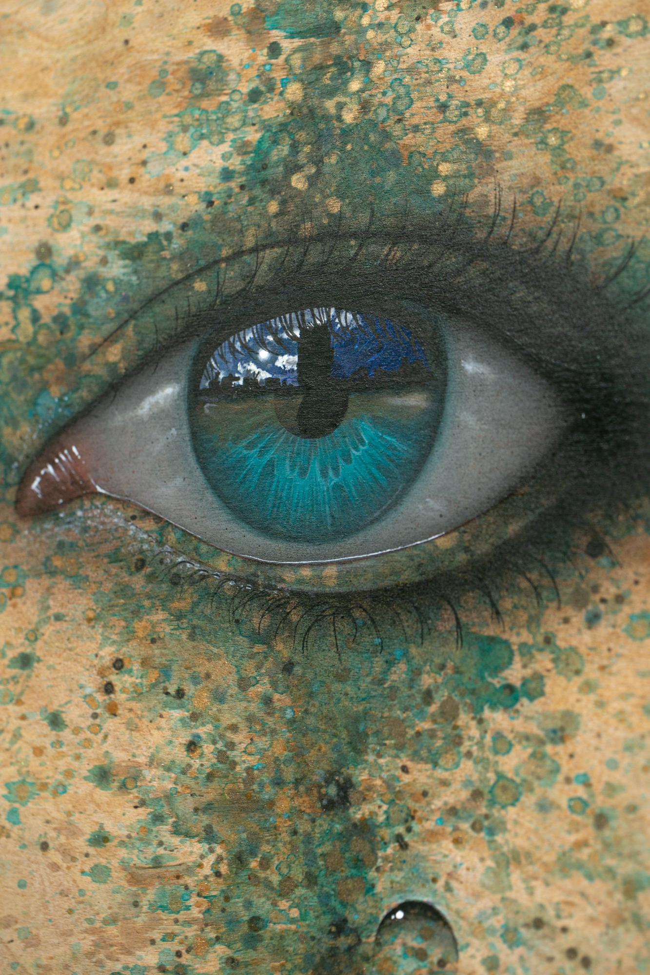 painting dog eyes acrylic