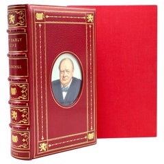 Vintage "My Early Life" by Winston Churchill, First Edition, Cosway-Style Asprey Binding