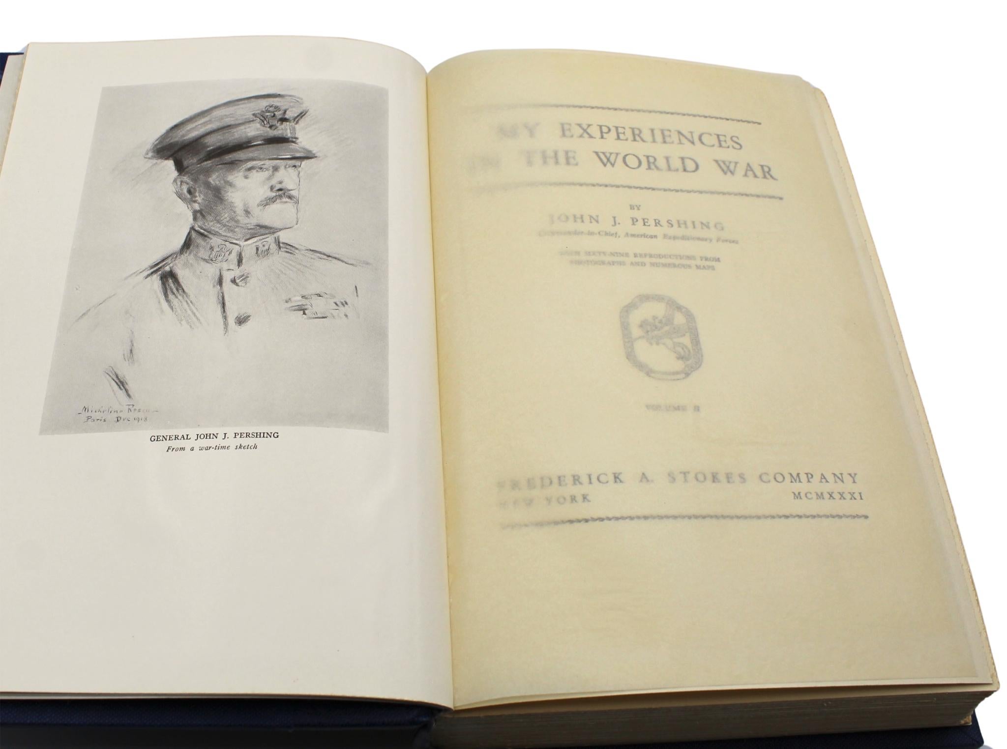 My Experiences in the World War, von John Pershing, Erstausgabe, zwei Bände, 1931 im Angebot 4