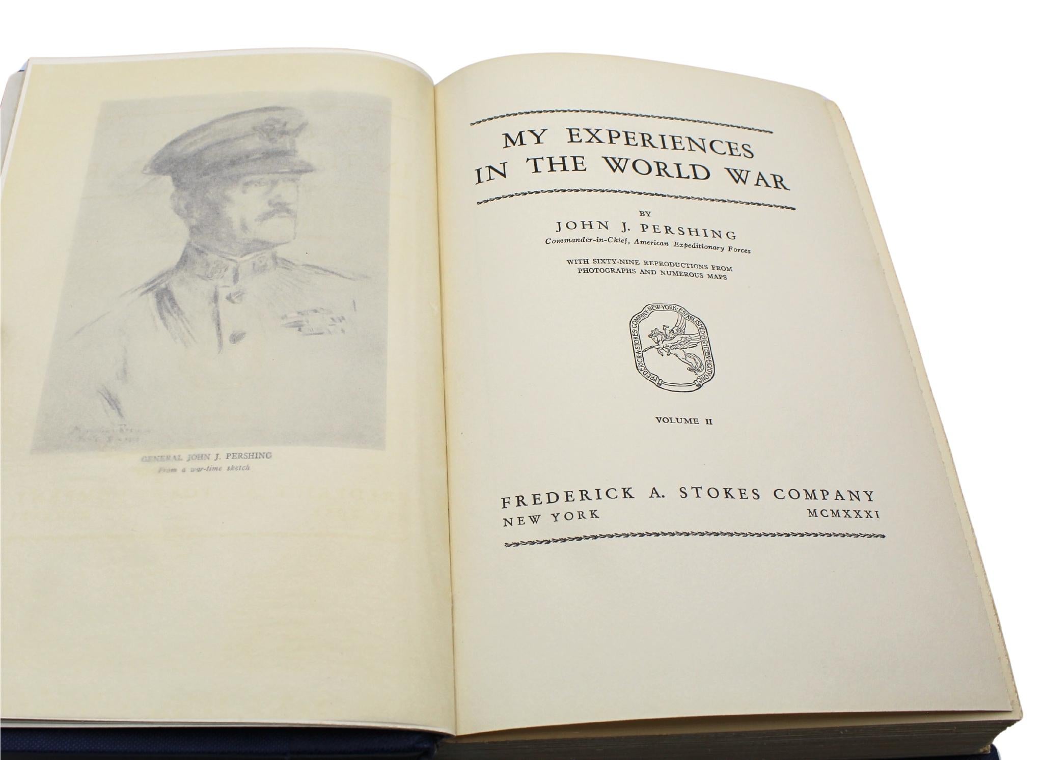 My Experiences in the World War, von John Pershing, Erstausgabe, zwei Bände, 1931 im Angebot 5