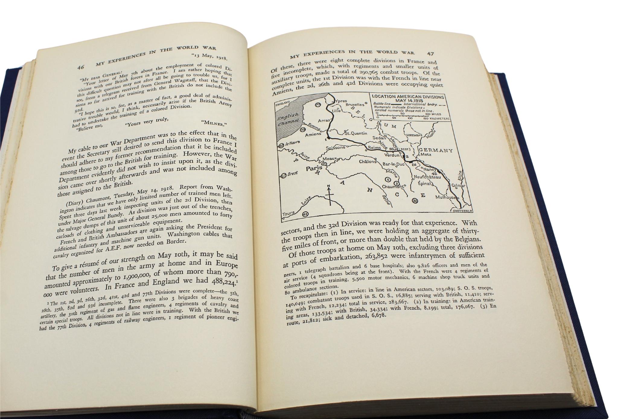 My Experiences in the World War, von John Pershing, Erstausgabe, zwei Bände, 1931 im Angebot 7