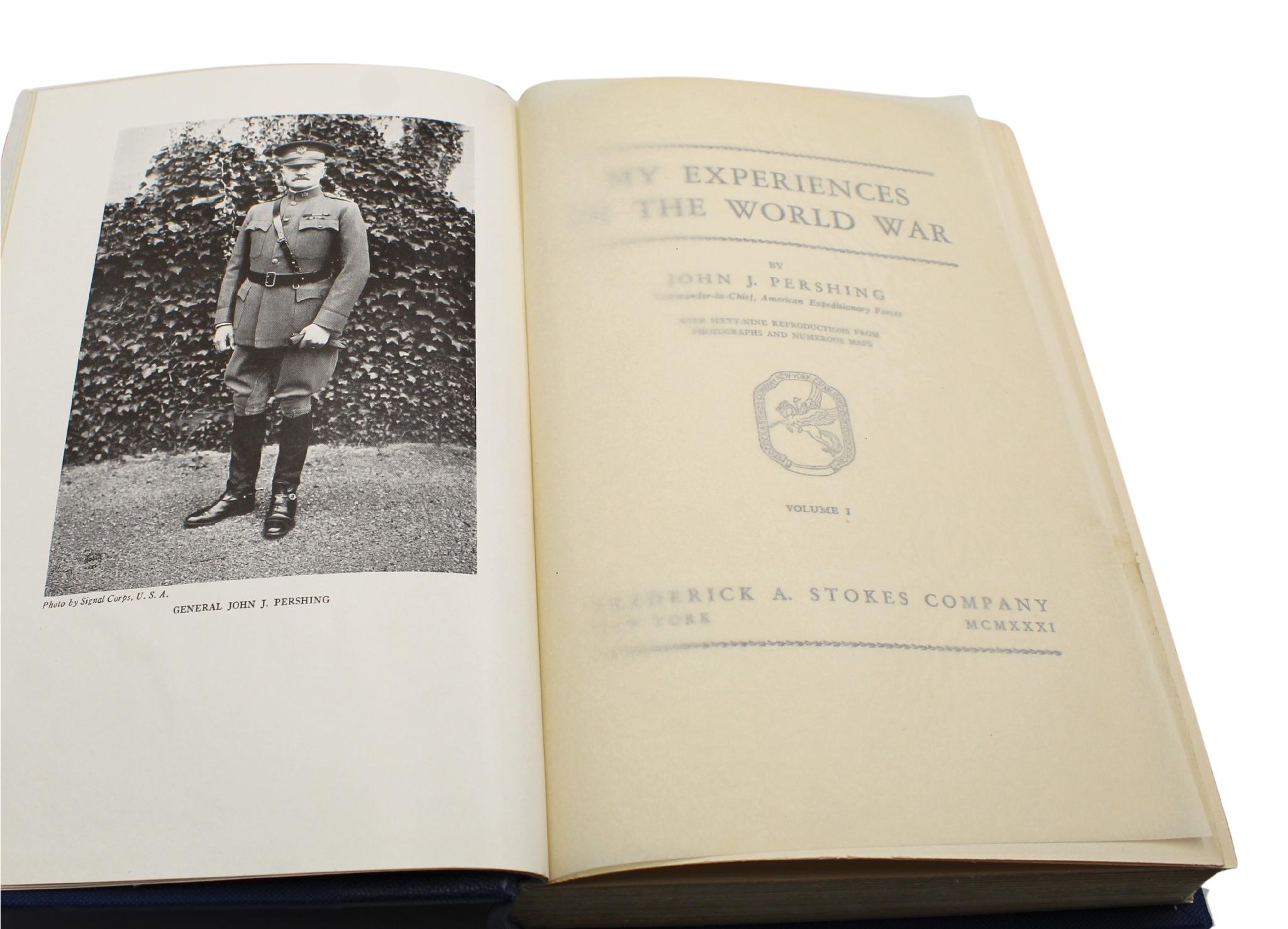 My Experiences in the World War, von John Pershing, Erstausgabe, zwei Bände, 1931 (Mitte des 20. Jahrhunderts) im Angebot