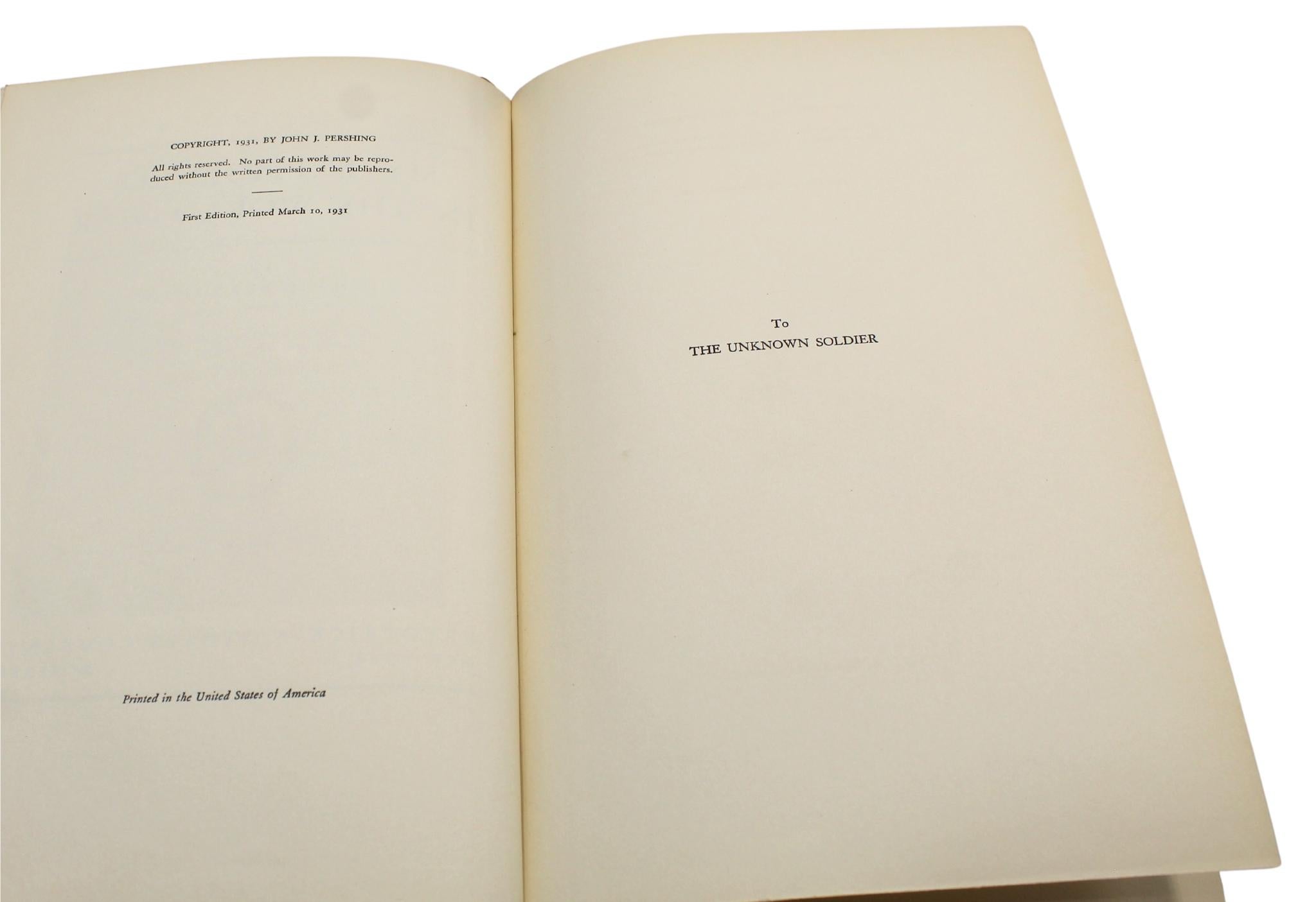 My Experiences in the World War, von John Pershing, Erstausgabe, zwei Bände, 1931 im Angebot 1