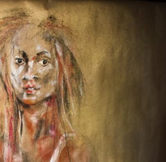 My eyes on you -Mixed Media Painting by Steven Colucci