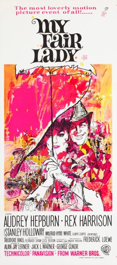 My Fair Lady 1964 Australian Daybill Film Poster, Bob Peak