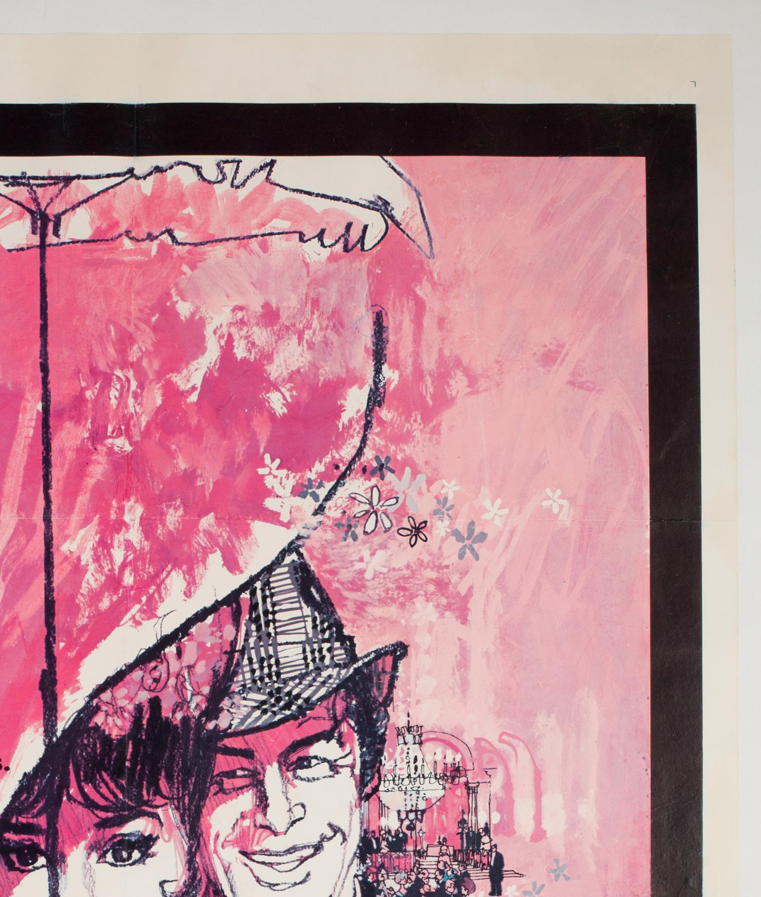 'My Fair Lady' 1964 US 1 Sheet Film Poster, Peak In Good Condition For Sale In Bath, Somerset