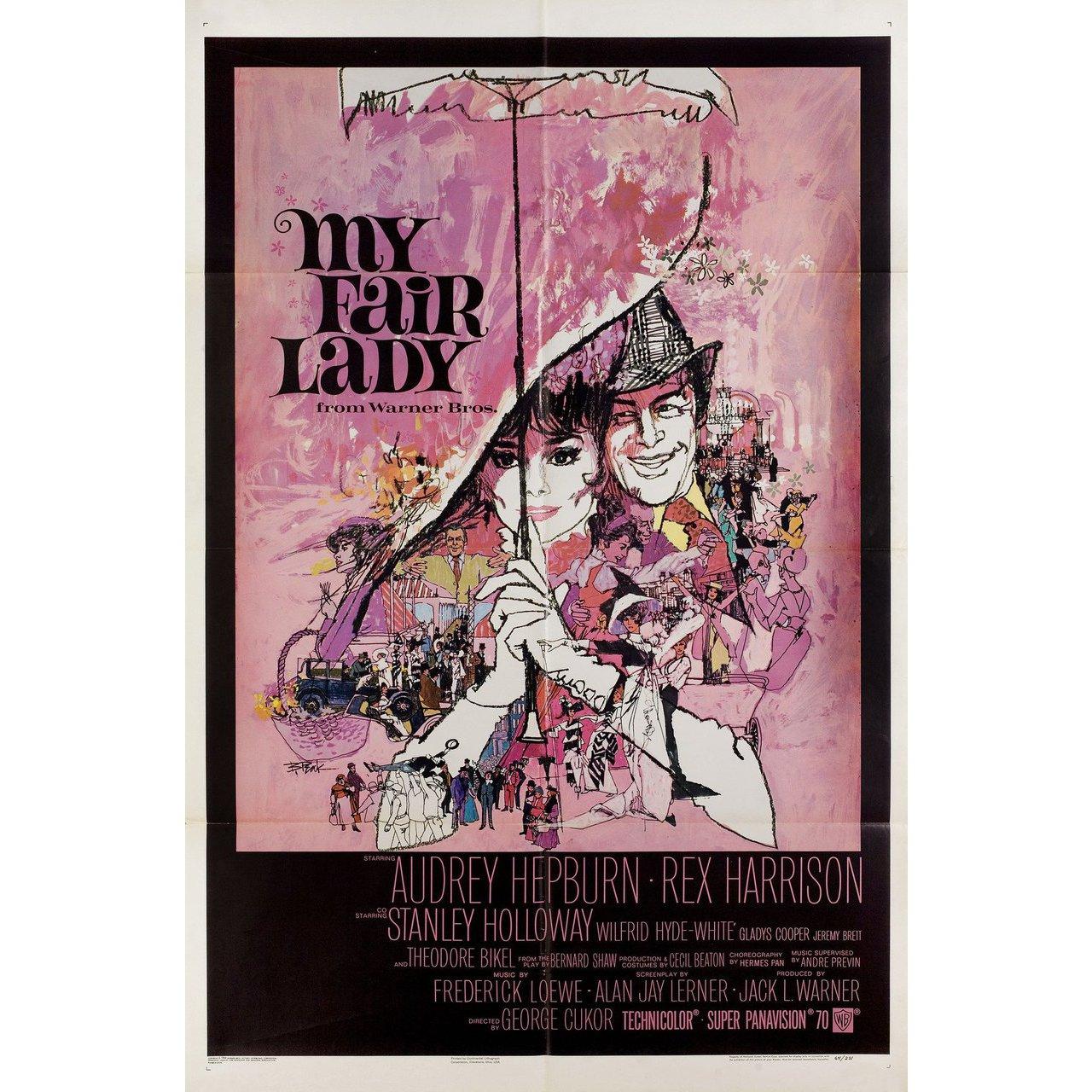 My Fair Lady 1964 U.S. One Sheet Film Poster Bon état - En vente à New York, NY