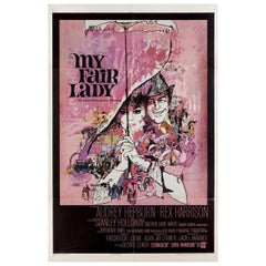 Retro My Fair Lady 1964 U.S. One Sheet Film Poster