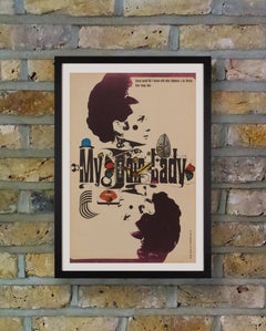 Audrey Hepburn 'My Fair Lady' Original Vintage Movie Poster, Czech, 1967