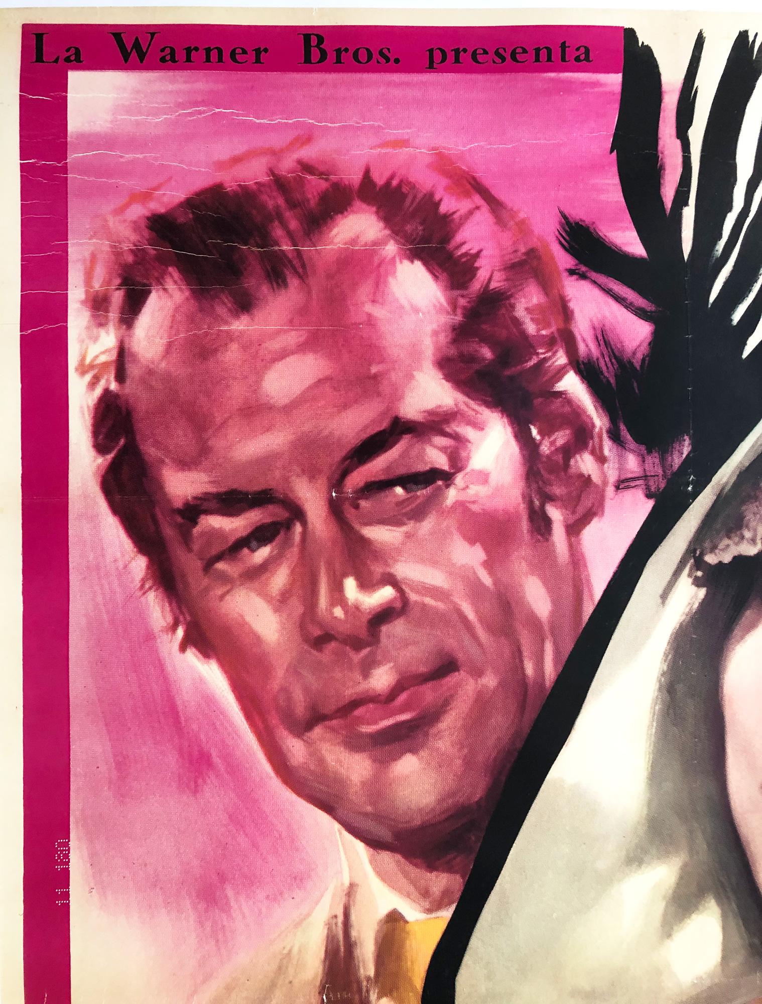 Großes italienisches 2 Foglio Filmplakat für den Filmklassiker My Fair Lady, mit Audrey Hepburn und Rex Harrison in den Hauptrollen. Aus dem ersten Jahr der Veröffentlichung des Films in Italien.

Professionell mit Leinen hinterlegt. In