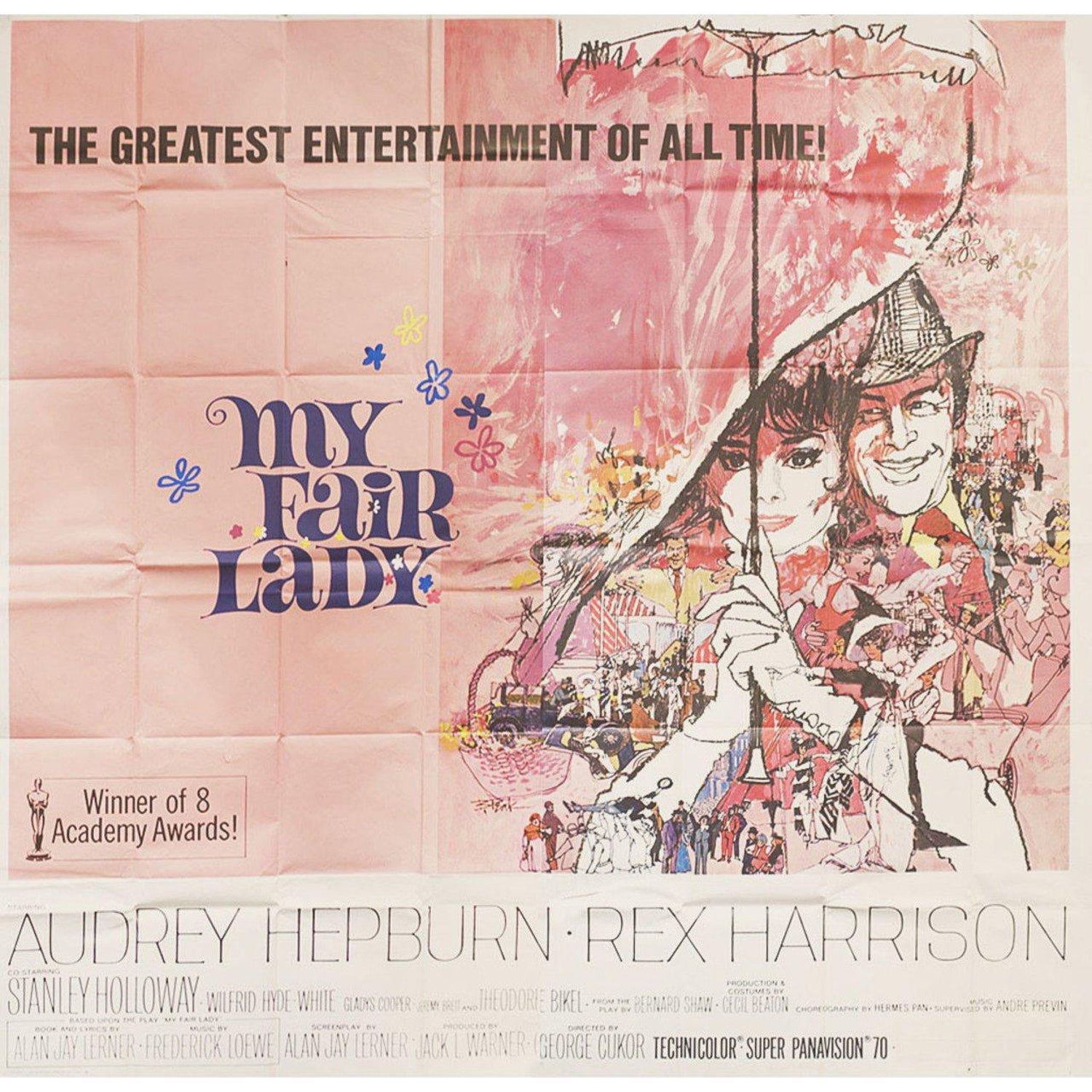 My Fair Lady R1969 U.S. Six Sheet Film Poster For Sale at 1stDibs