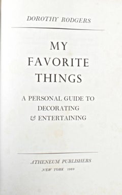 Mis cosas favoritas de Dorothy Rodgers, primera edición
