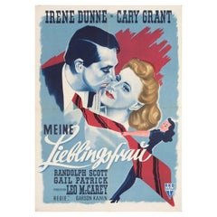 My Favorite Wife 1952 German A1 Film Poster