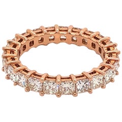 My Girl Eternity Ring in 18 Karat Rose Gold Set With Diamonds