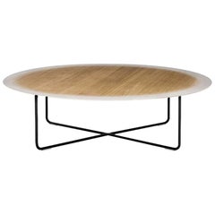 Couchtisch ""My Gradient" aus Holz mit Eichenholzplatte und Stahlfuß von Moroso für Diesel