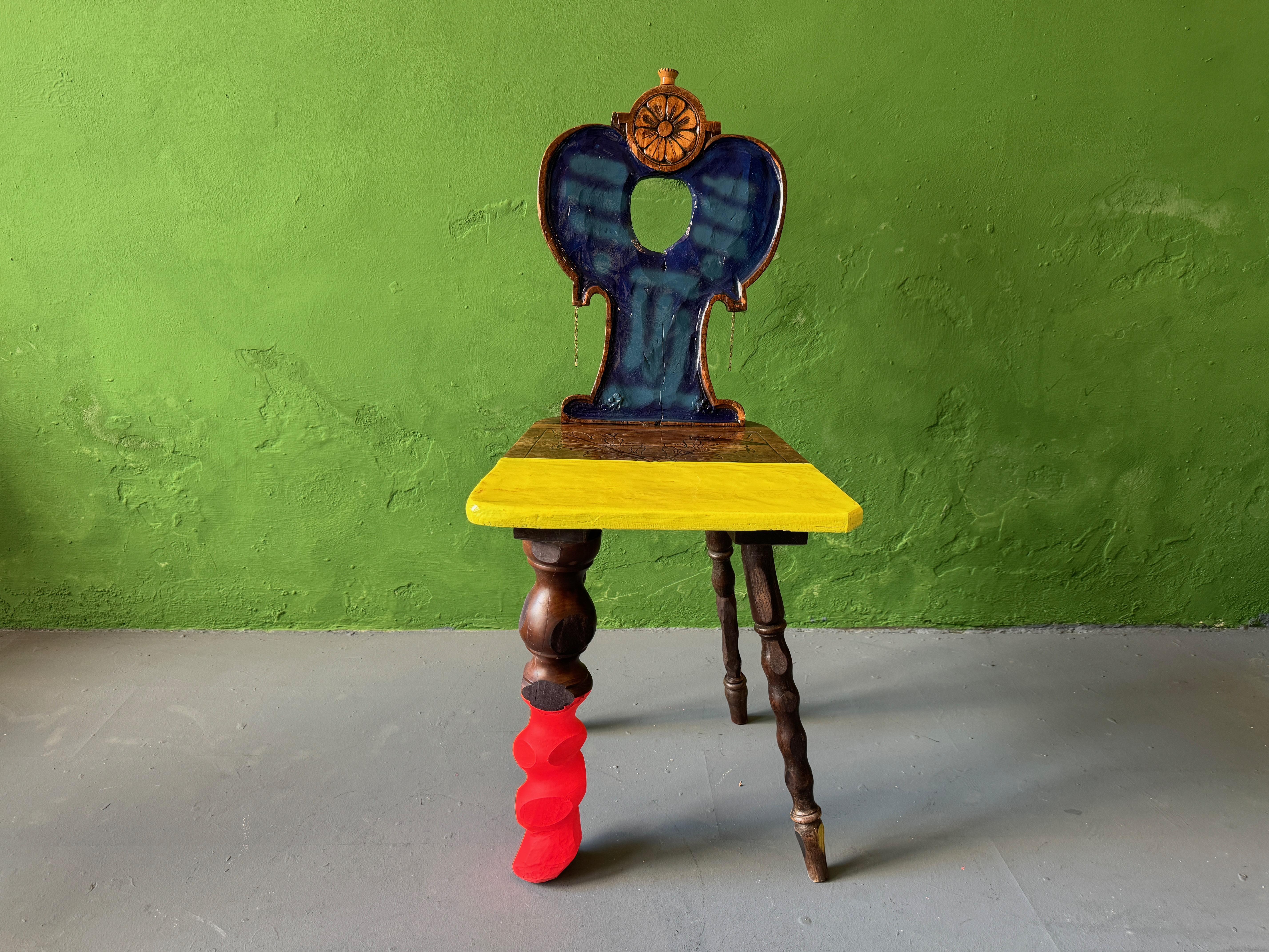 Post-Modern My Land Is Your Land Farm Chair by Markus Friedrich Staab For Sale
