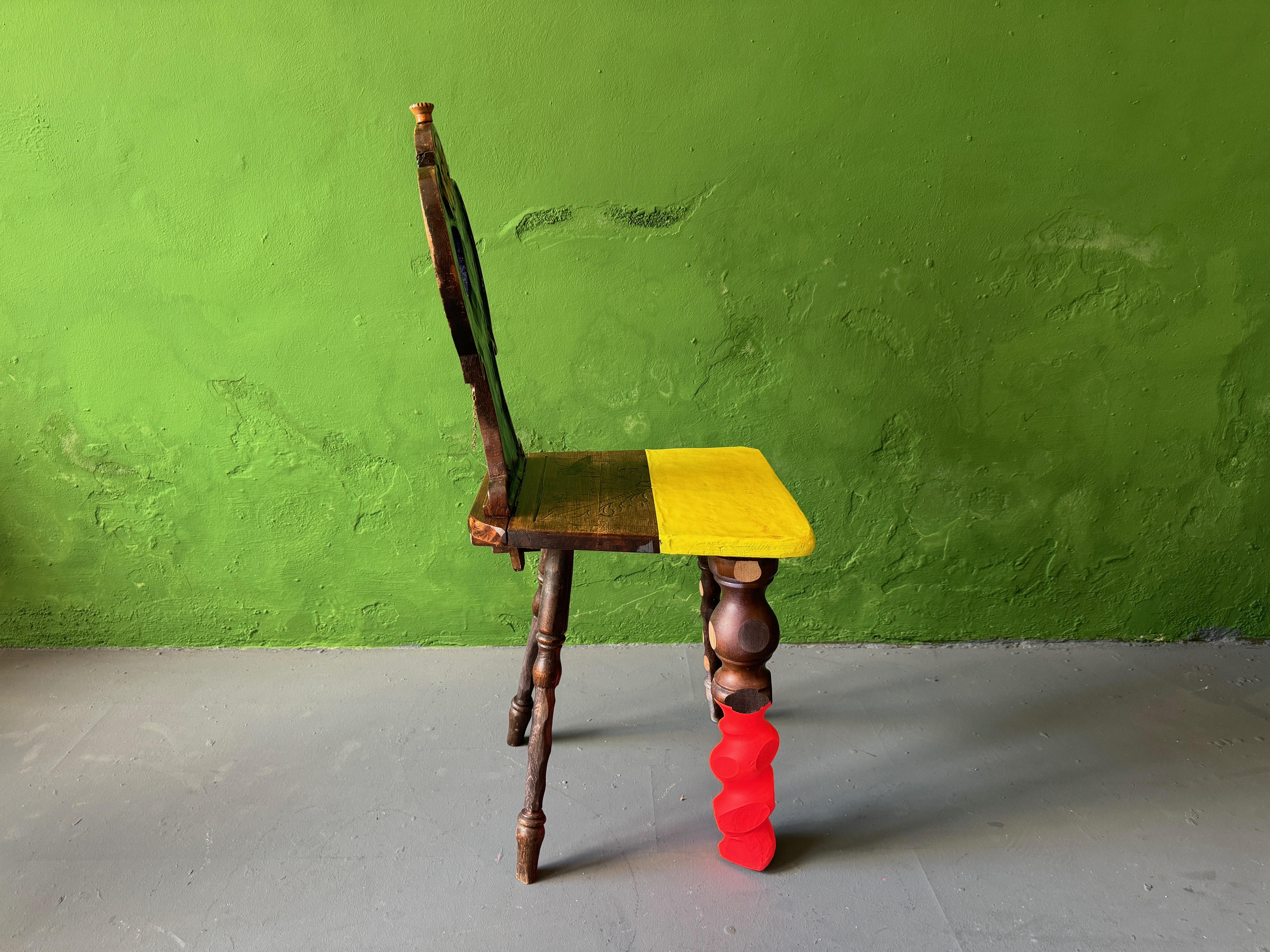 German My Land Is Your Land Farm Chair by Markus Friedrich Staab For Sale