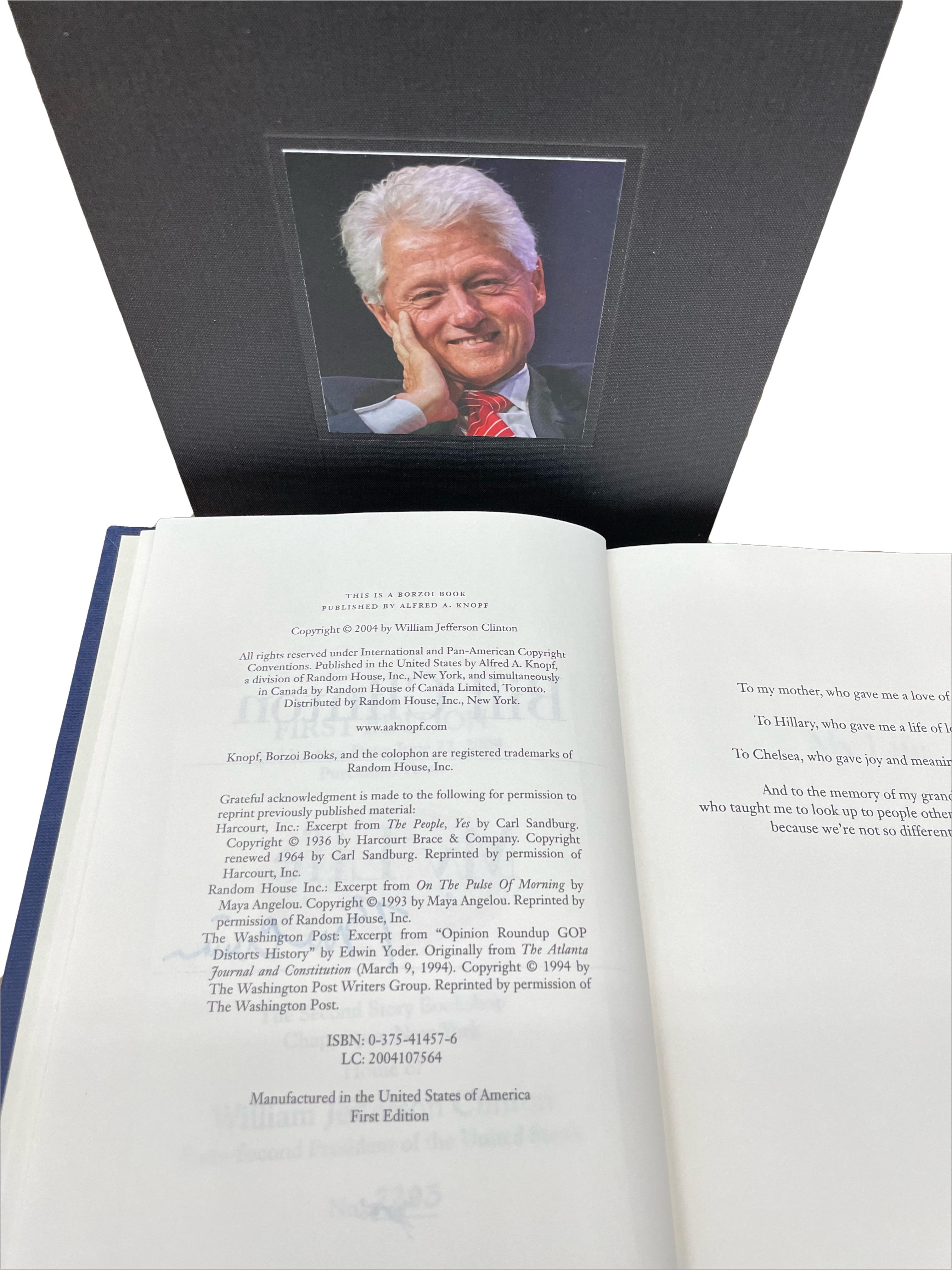 My Life, Signed by Bill Clinton, First Edition, First Printing, 2004 In Good Condition In Colorado Springs, CO