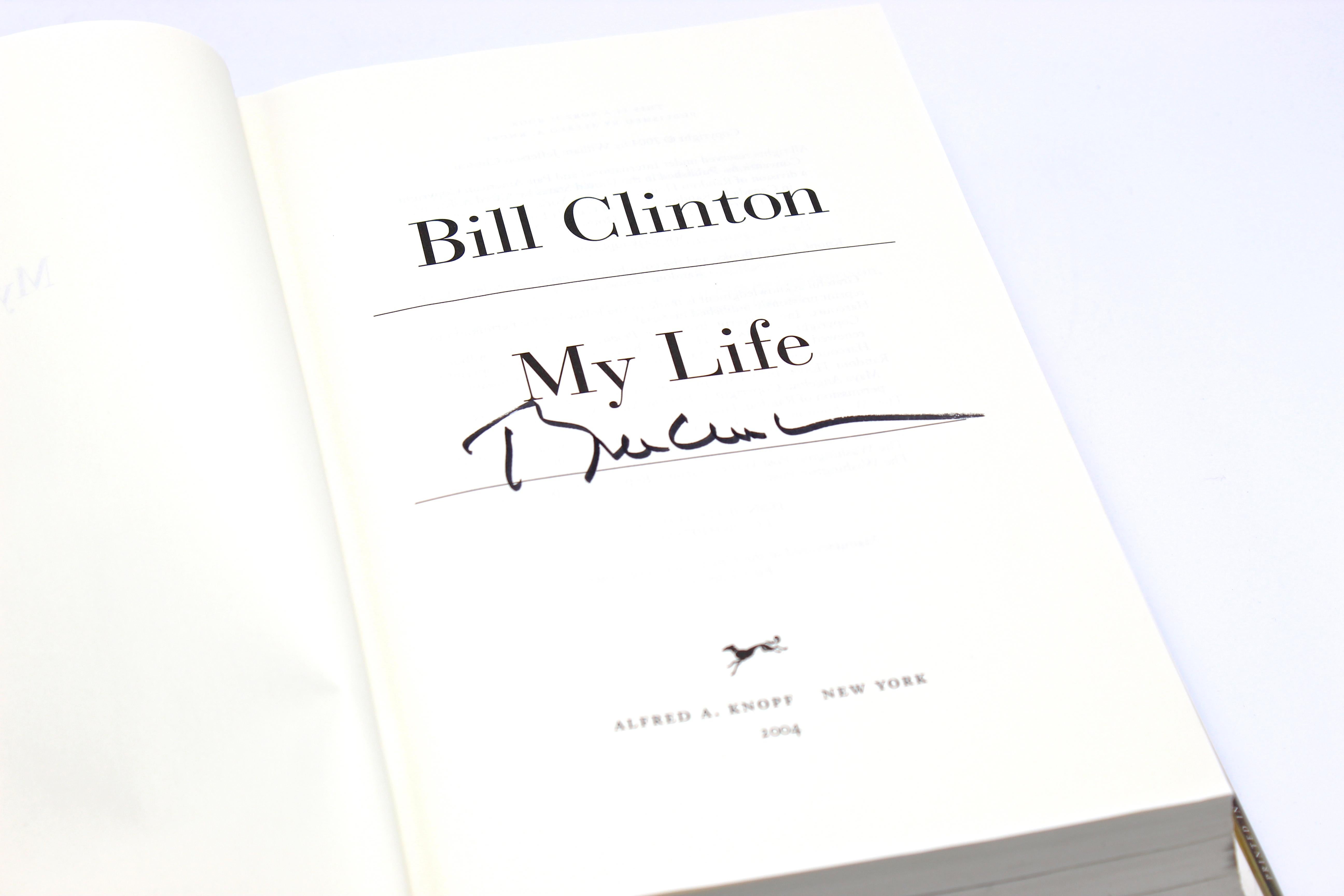 American My Life, Signed by Bill Clinton, First Edition, First Printing, 2004 For Sale