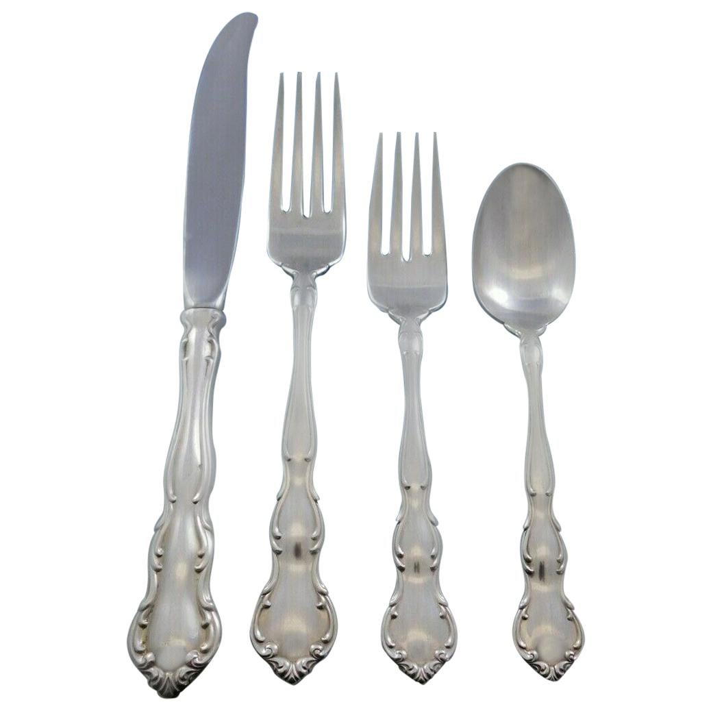 My Love by Wallace Sterling Silver Flatware Set for 8 Service 32 pieces For Sale