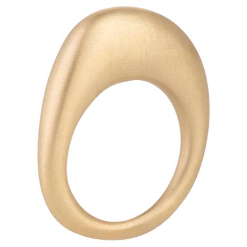'My Muse' Urban Thin Pure Ring in 18K Hand-Brushed Matte Gold