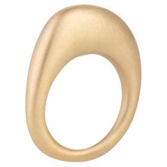 'My Muse' Urban Thin Pure Ring in 18K Hand-Brushed Matte Gold