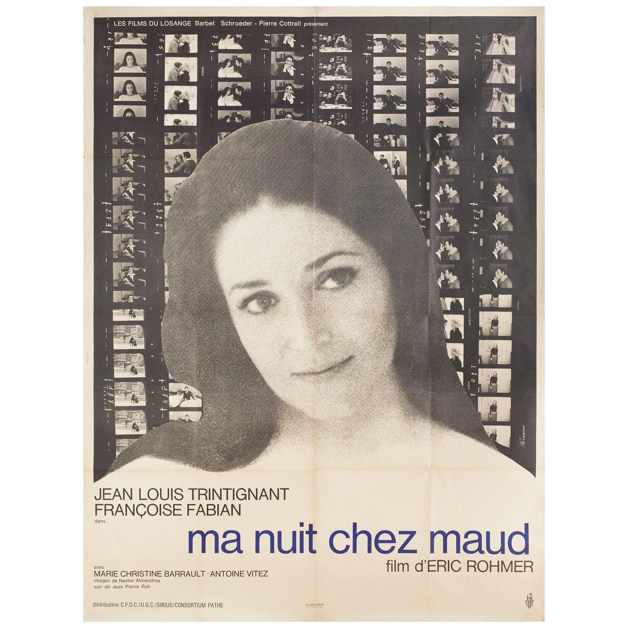 My Night at Maud's 1969 French Grande Film Poster