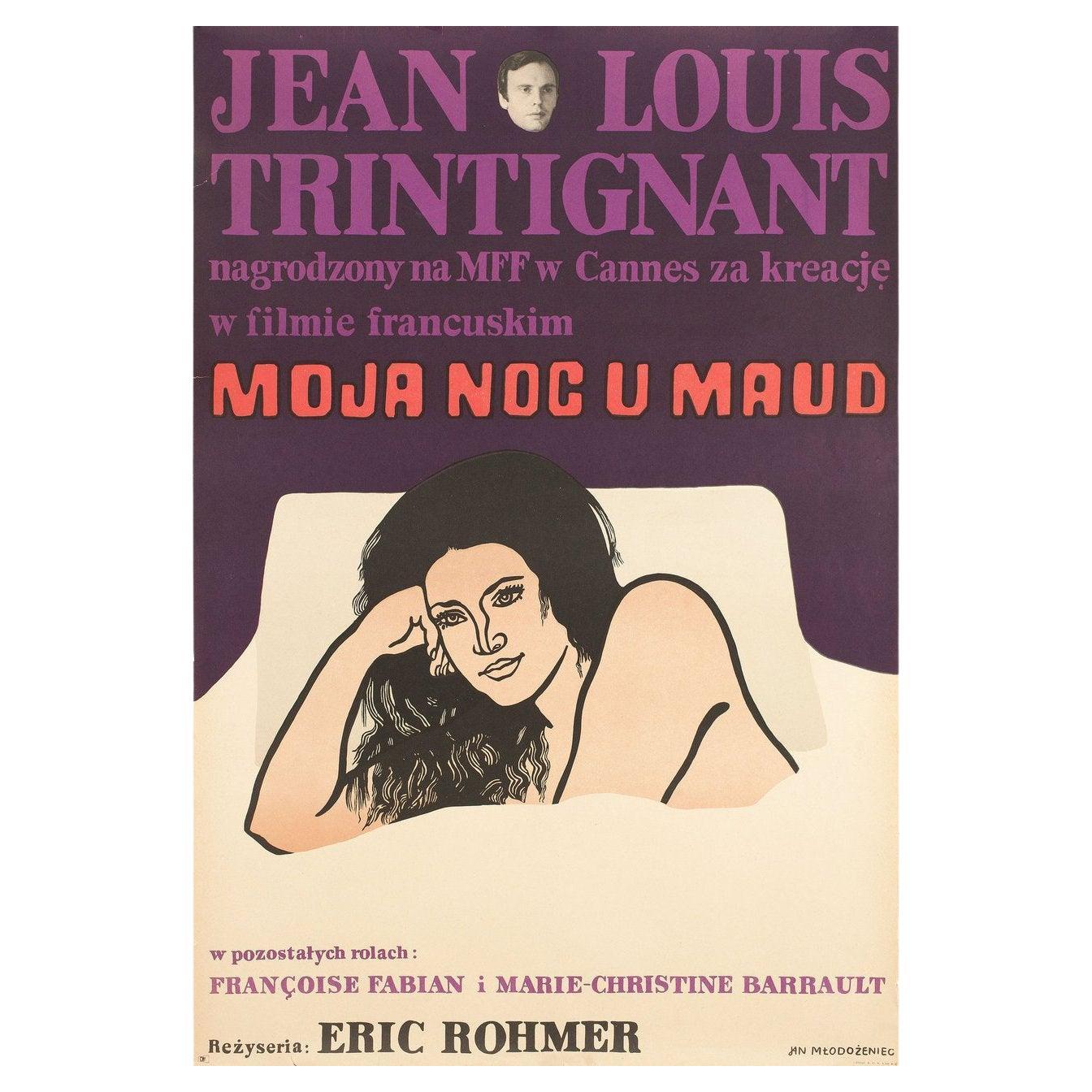 My Night at Maud
s 1969 Polish A1 Film Poster