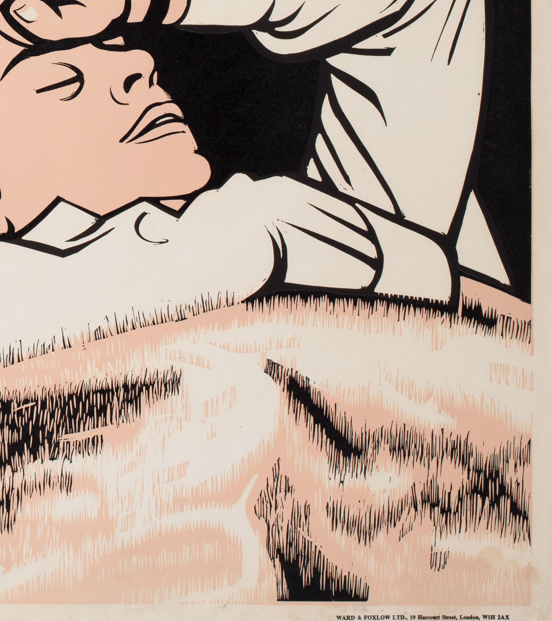 Affiche quadrilobée du film « My Night with Maud », Academy Cinema, Londres, Royaume-Uni, Strausfeld, 1971 en vente 2