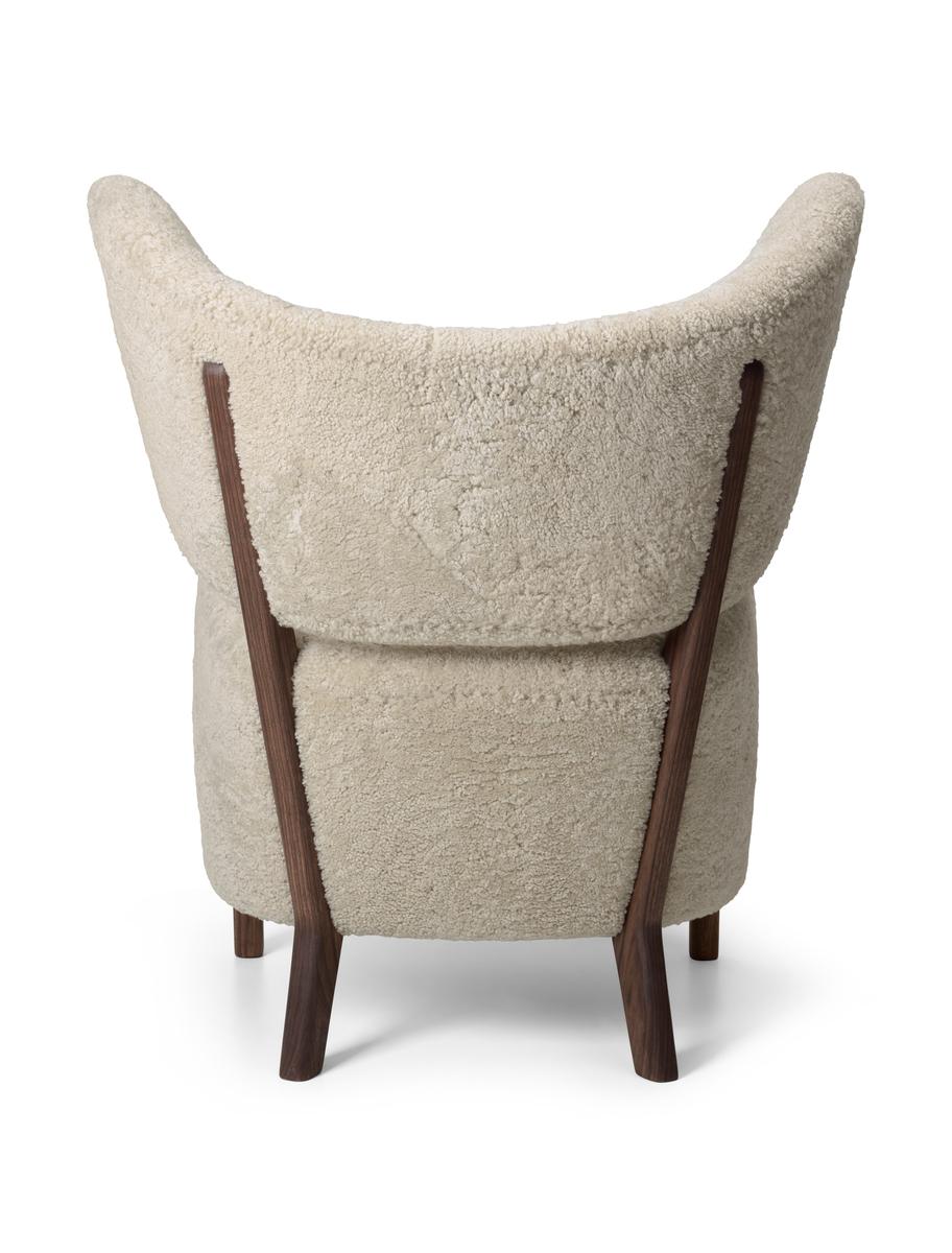 Chaise longue My Own Chair - Peau de mouton clair de lune/noyer par Flemming Lassen pour Audo Neuf - En vente à Dubai, AE