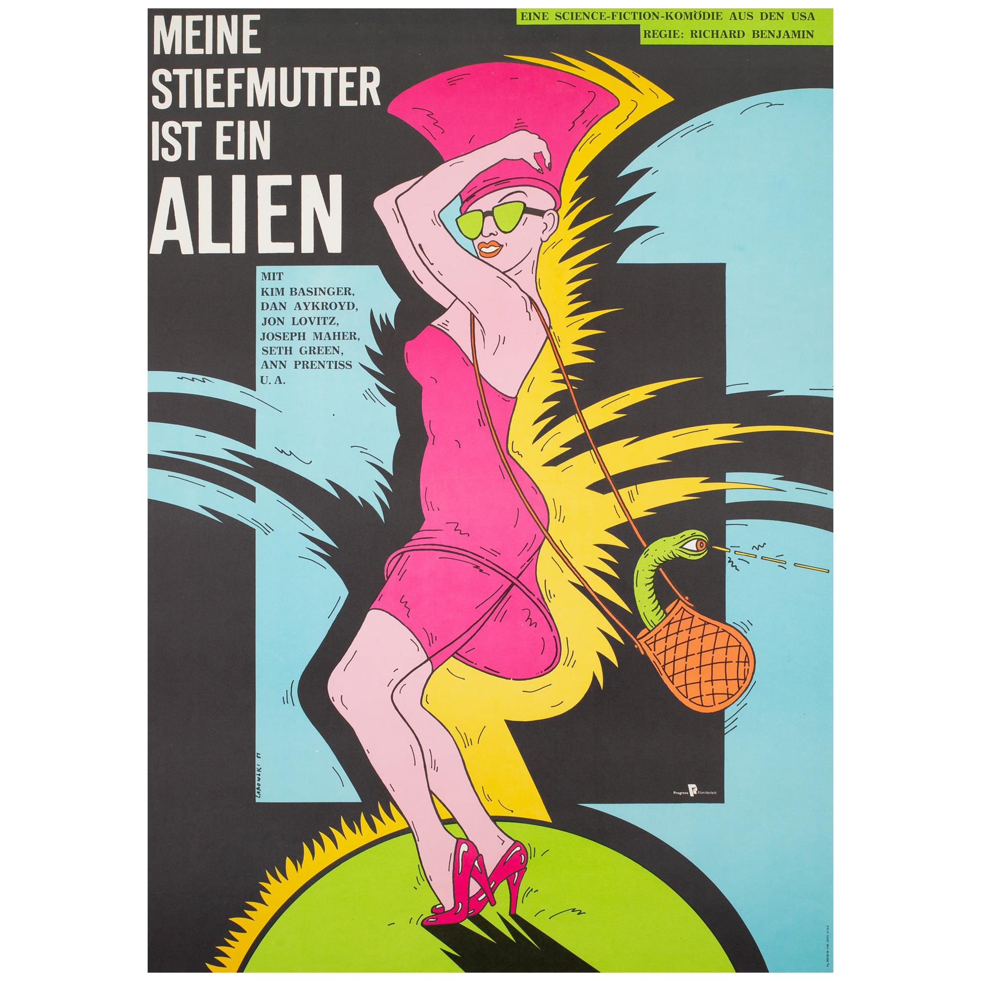 "My Stepmother is an Alien", 1990 East German Film Movie Poster