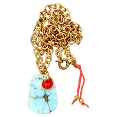My turquoise mountain necklace