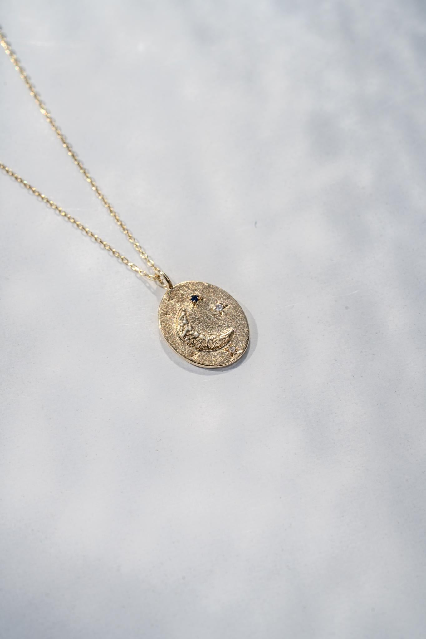 My Universe Diamond To Moon And Back Halskette im Zustand „Neu“ im Angebot in Fatih, 34