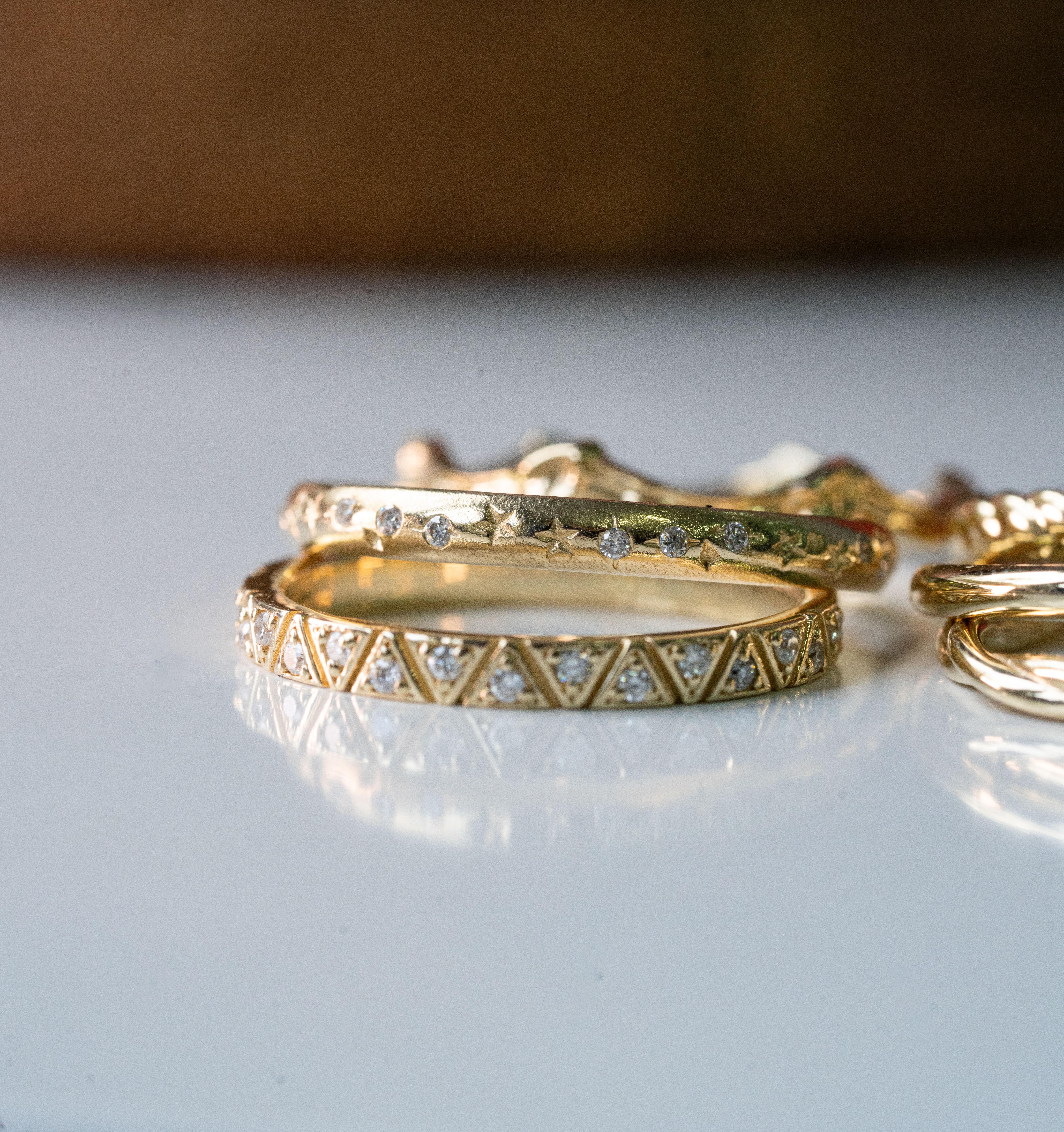 For Sale:  ‘My Universe’ Diamond Wedding Band 5