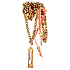 My vintage hourglass pendant necklace