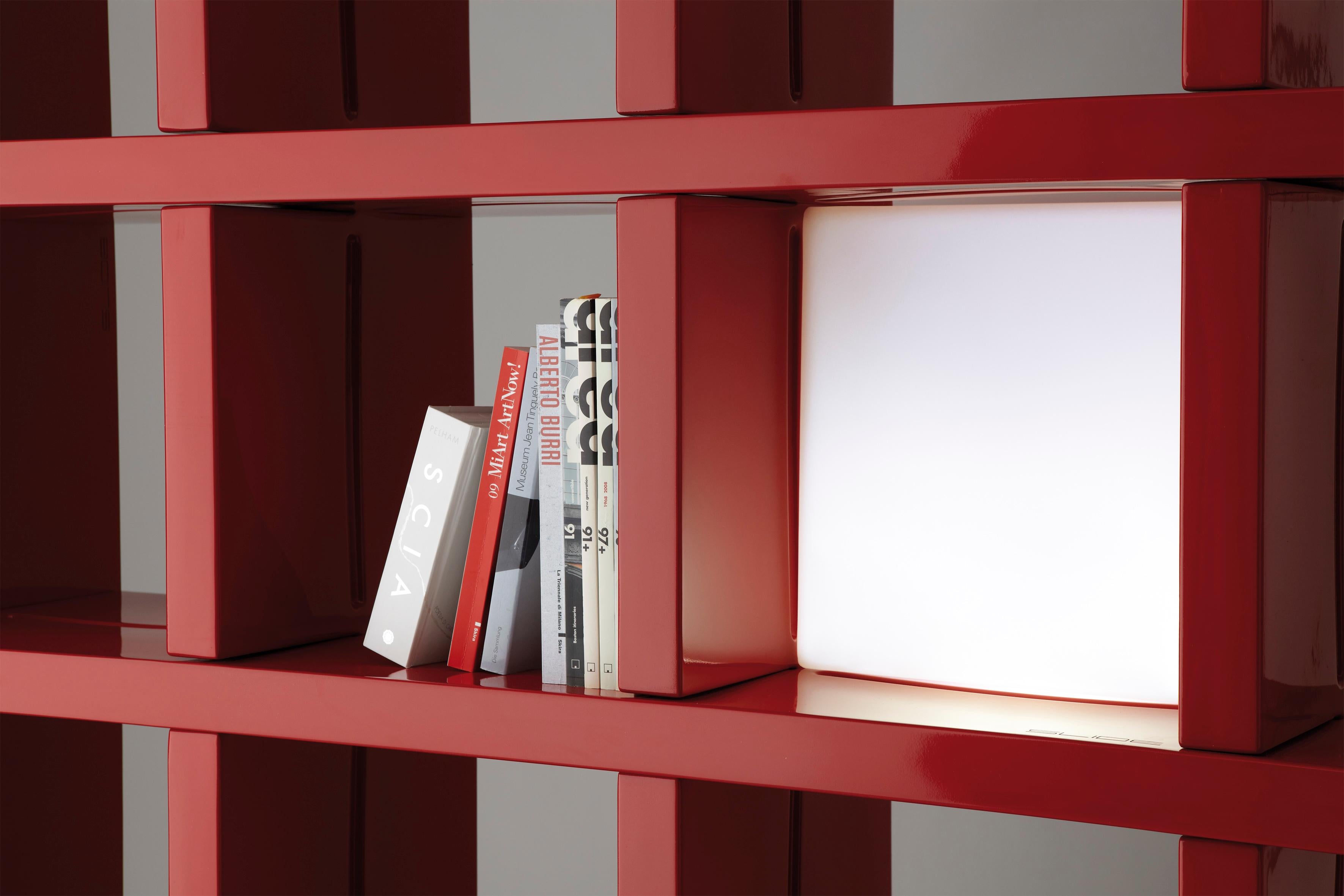 Post-Modern MyBook 3x3 Pumpkin Orange Bookcase by Giò Colonna Romano For Sale