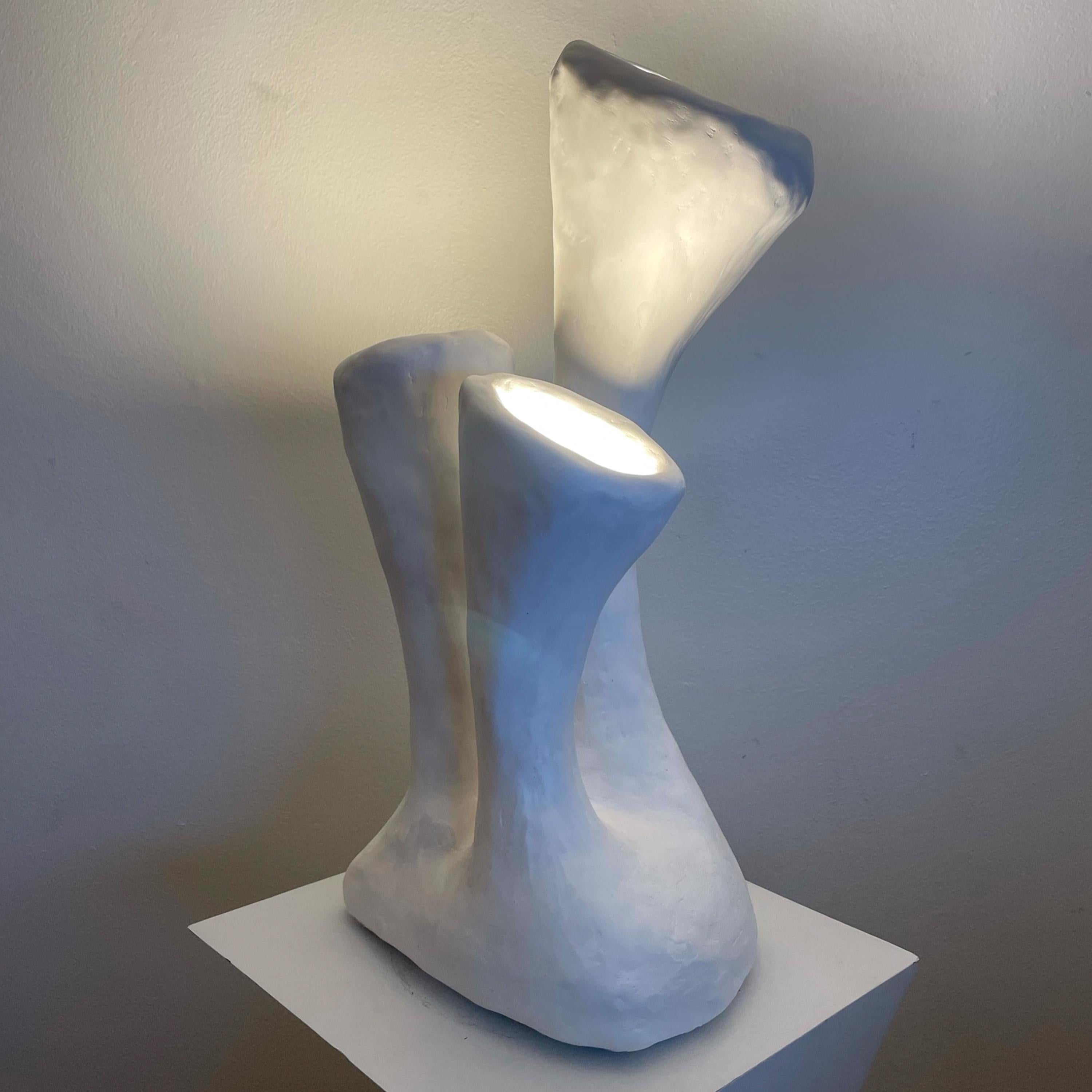 Hand-Crafted Mycelium 2022, Table Lamp, Alexey Krupinin
