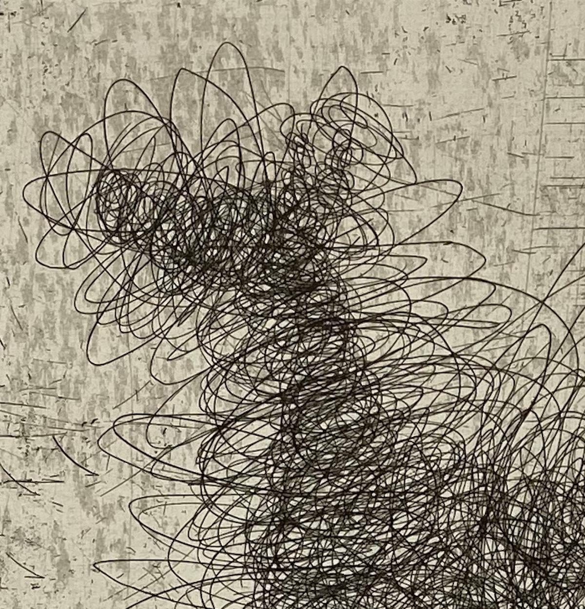 Cane di Gormley, Stampa stile Anthony Gormley, Arte animale, Cane di un famoso artista - Animal Painting Marrone di Mychael Barratt