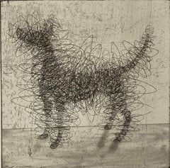 Gormley's Dog, Anthony Gormley Style Print, Animal Art, Famous Artist's Dog