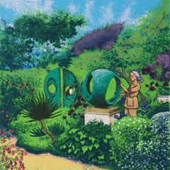 El gato de Barbara Hepworth, contemporáneo, impresión, serigrafía