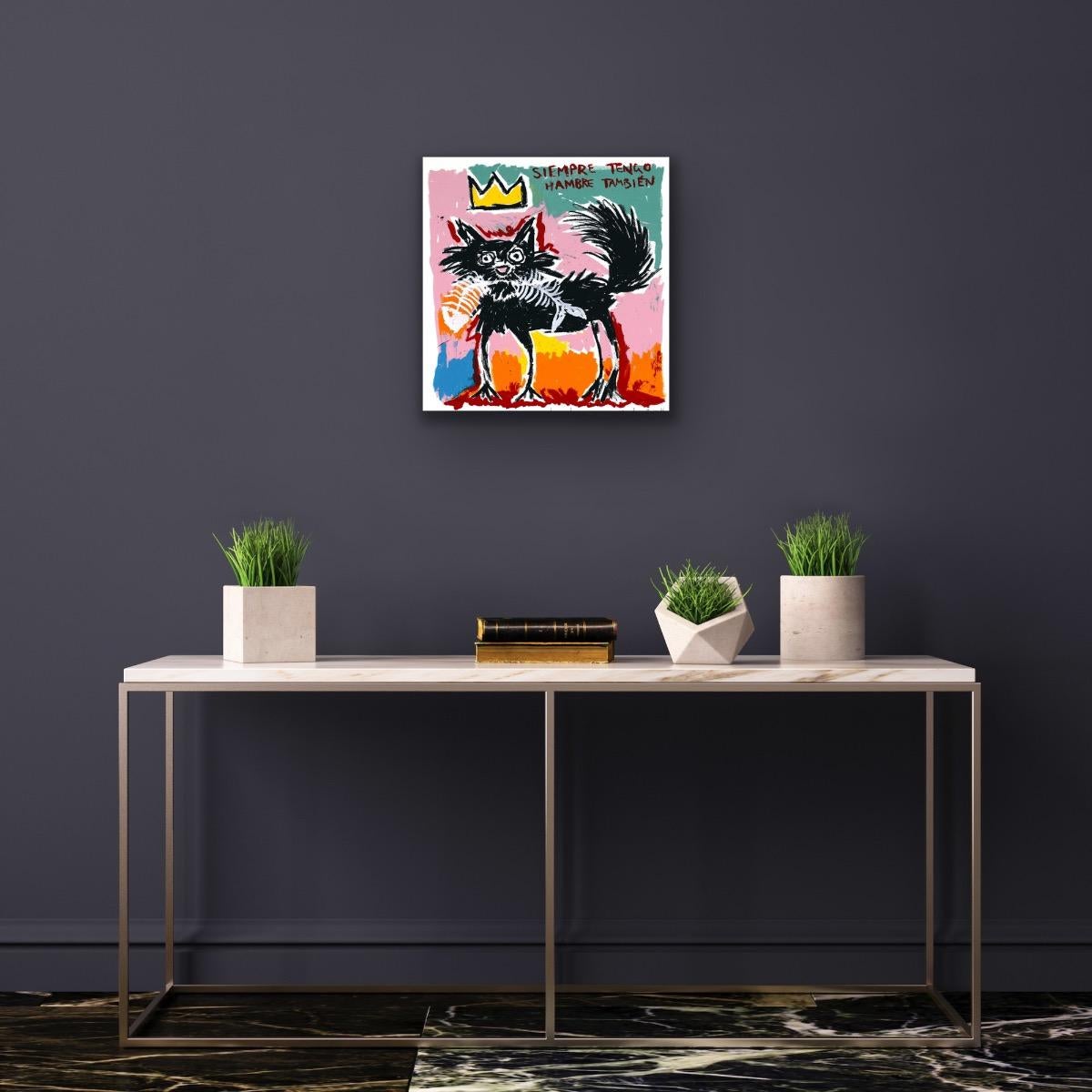 BASQUIATS KATZE, 2025
Siebdruck
Bildgröße H 22 x 22cm
Gerahmt Größe H 47 x 45cm
Auflage von 100 Stück

Zusätzliche Informationen:
Siebdruck auf Papier
Auflage von 100 Stück
22 H x 22 B cm (8,66 x 8,66 Zoll)
Ungerahmt verkauft

Bildgröße:
Höhe: 22cm