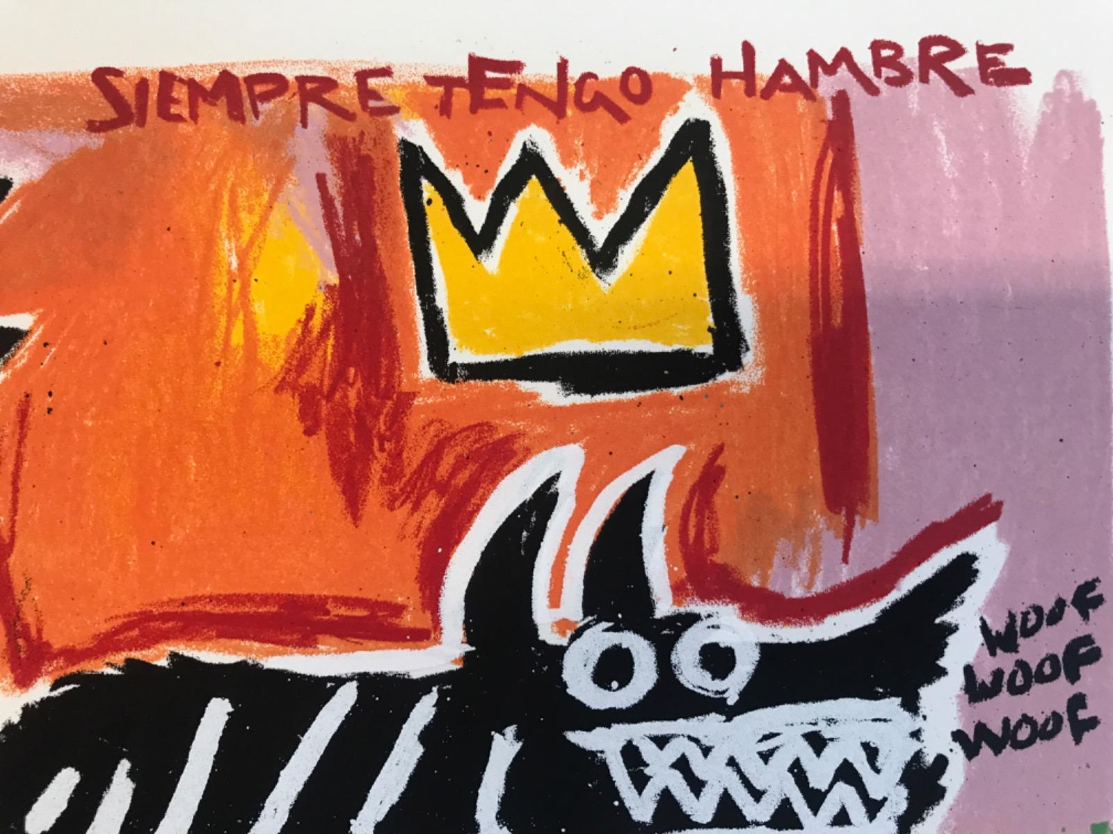 Perro de Basquiat, Impresión de edición limitada, Retrato animal, Arte canino, Arte moderno en venta 3