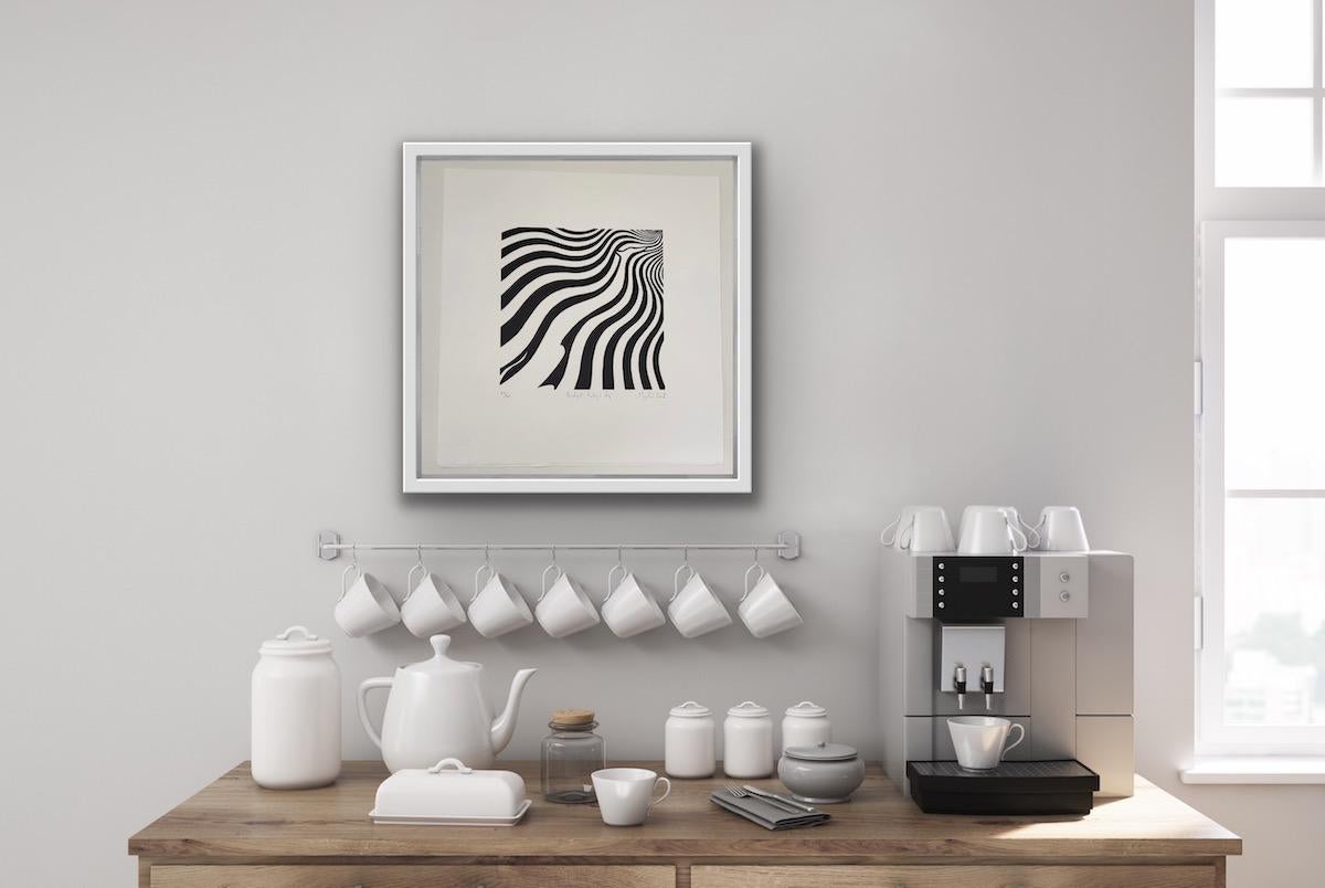 Bridget Riley's Dog  - Print by Mychael Barratt