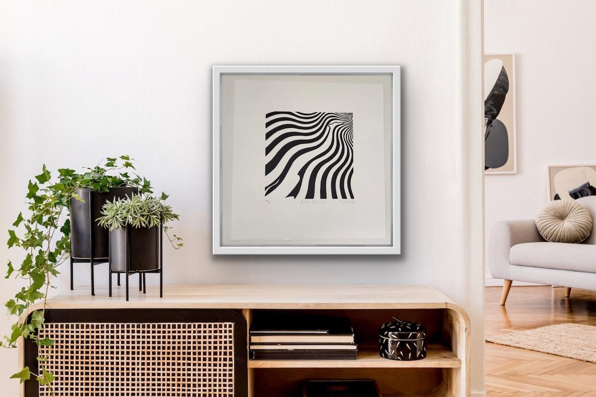 Bridget Riley’s Dog by Mychael Barratt [2021]

limited_edition
Silkscreen print
Edition number 30
Image size: H:21.5 cm x W:21.5 cm
Complete Size of Unframed Work: H:40 cm x W:38 cm x D:0.1cm
Sold Unframed
Please note that insitu images are purely