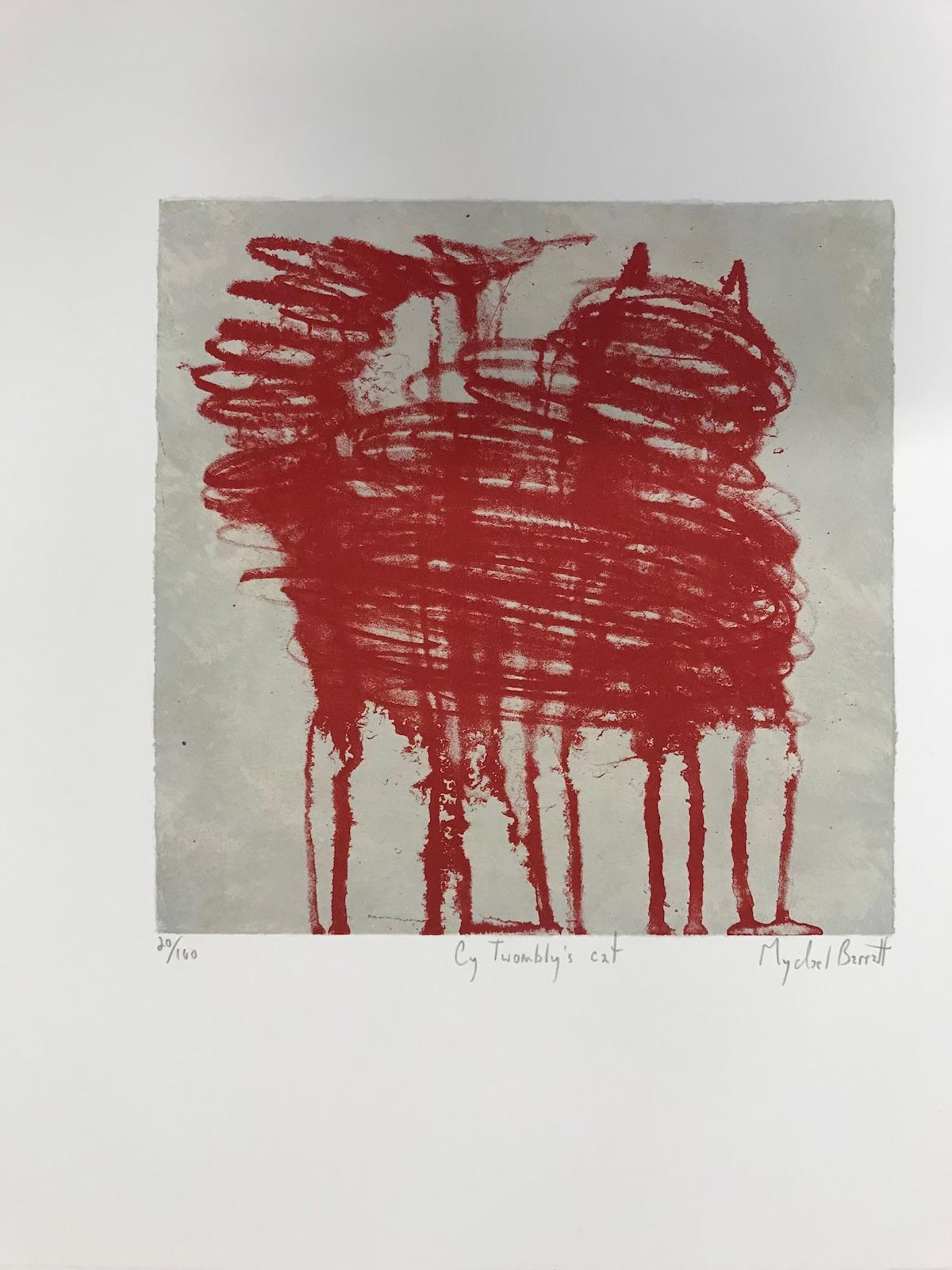 Cy Twombly’s Cat, Limited edition print, Cat, Contemporary For Sale 1