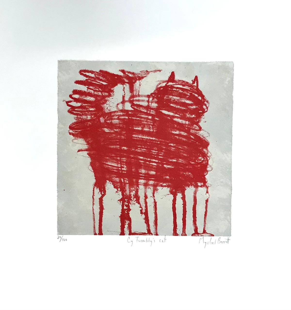 Cy Twombly’s Cat, Limited edition print, Cat, Contemporary For Sale 2